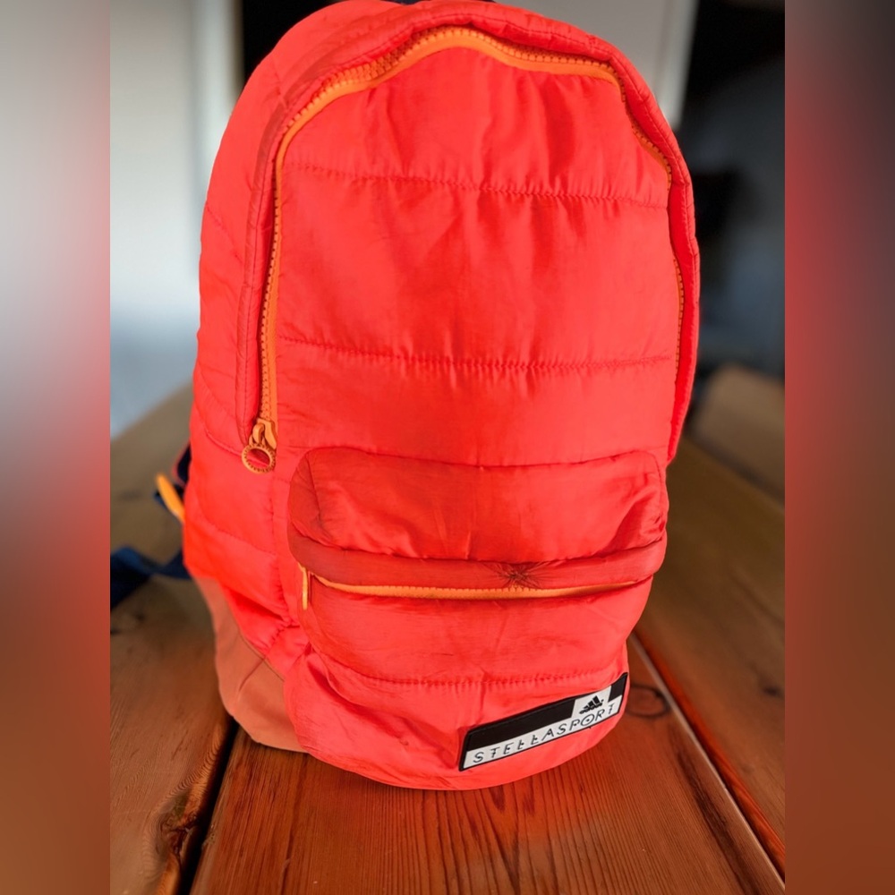 Stella McCartney For Adidas Orange Backpack in used condition